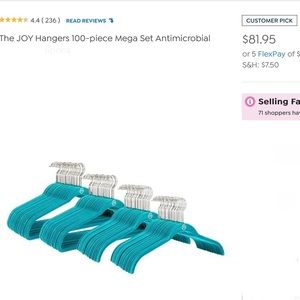 Joy Mangano's Huggable Hangers® 114 Piece Set